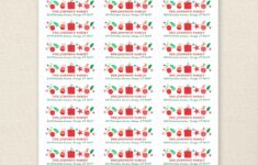 Christmas Address Labels Festive Christmas