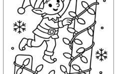 Christmas Alphabet Coloring Pages