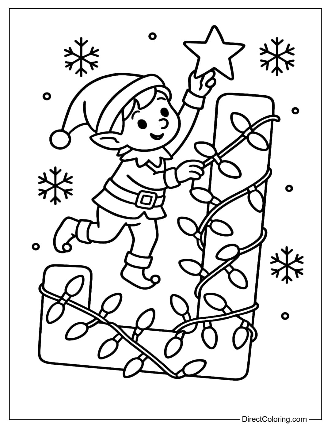 printable christmas light letters