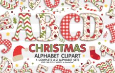 Christmas Alphabet Letters Sublimation