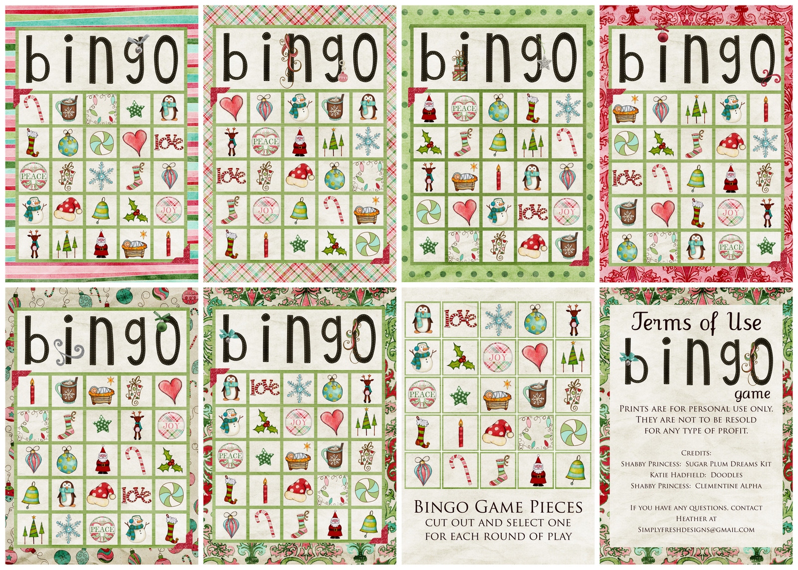 Christmas Bingo Game Christmas Bingo Game