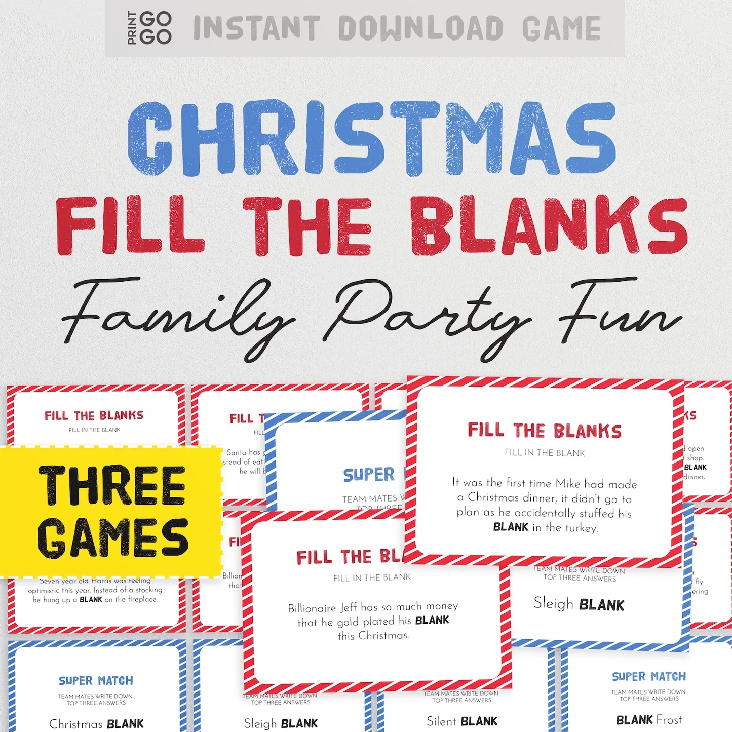 Christmas Blankety Blank Game Christmas Blankety Blank Game