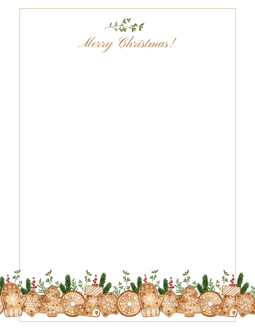 Christmas Border Paper Free Printable