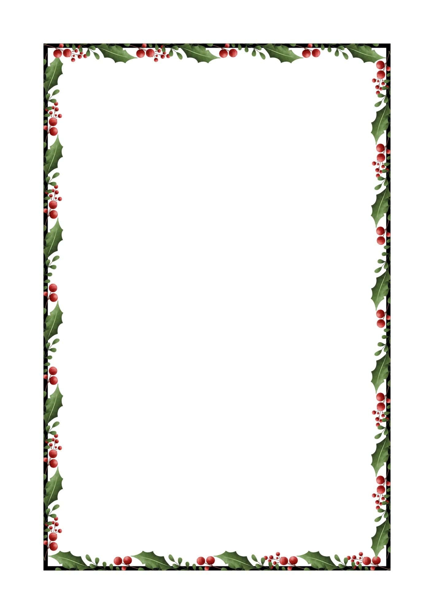 Christmas Border Paper Printable Christmas Border Paper Printable