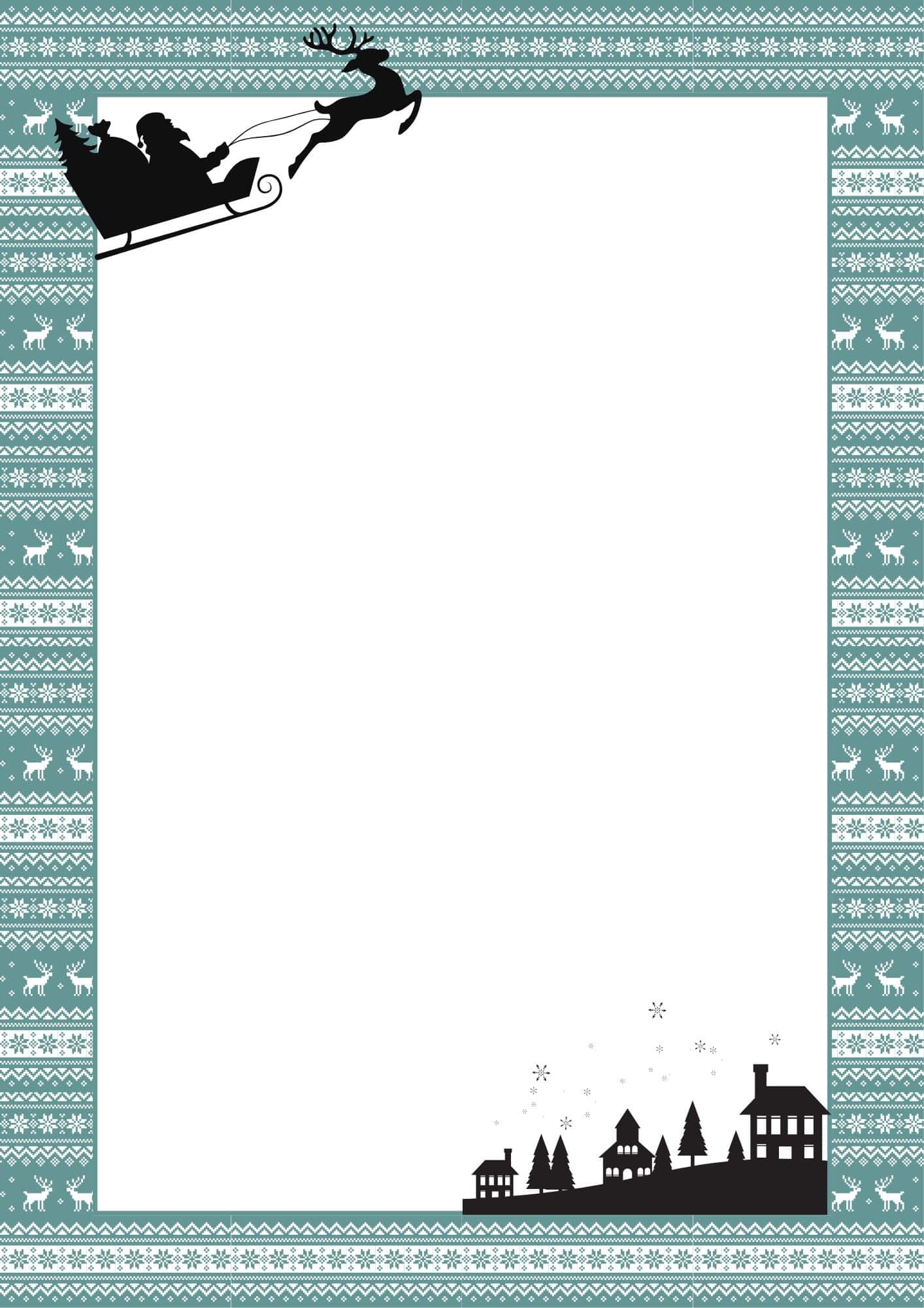word christmas border templates