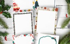 Christmas Border Papers Free Printable Templates