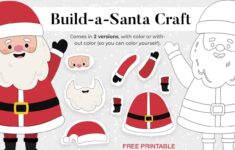 Christmas Build A Santa Craft