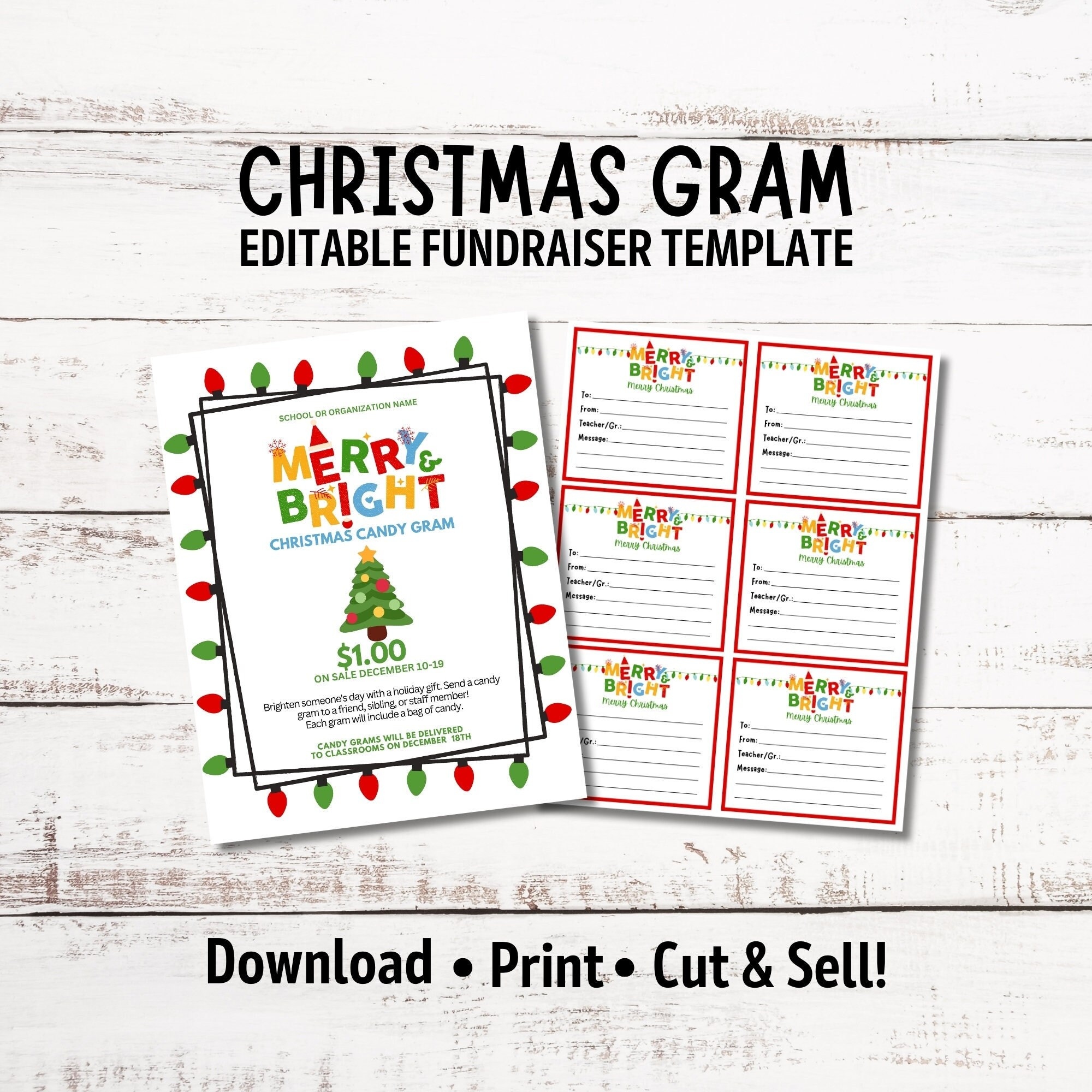 Christmas Candy Gram School Fundraiser