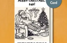 Christmas Card For Dad Printable Card