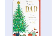 Christmas Card For Dad Printable Festive