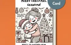 Christmas Card For Grandma Printable Card