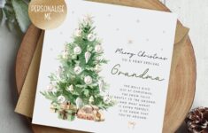 Christmas Card For Grandma With Verse