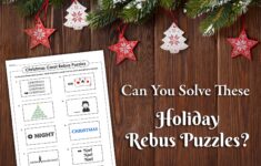 Christmas Carol Brain Teaser Puzzles