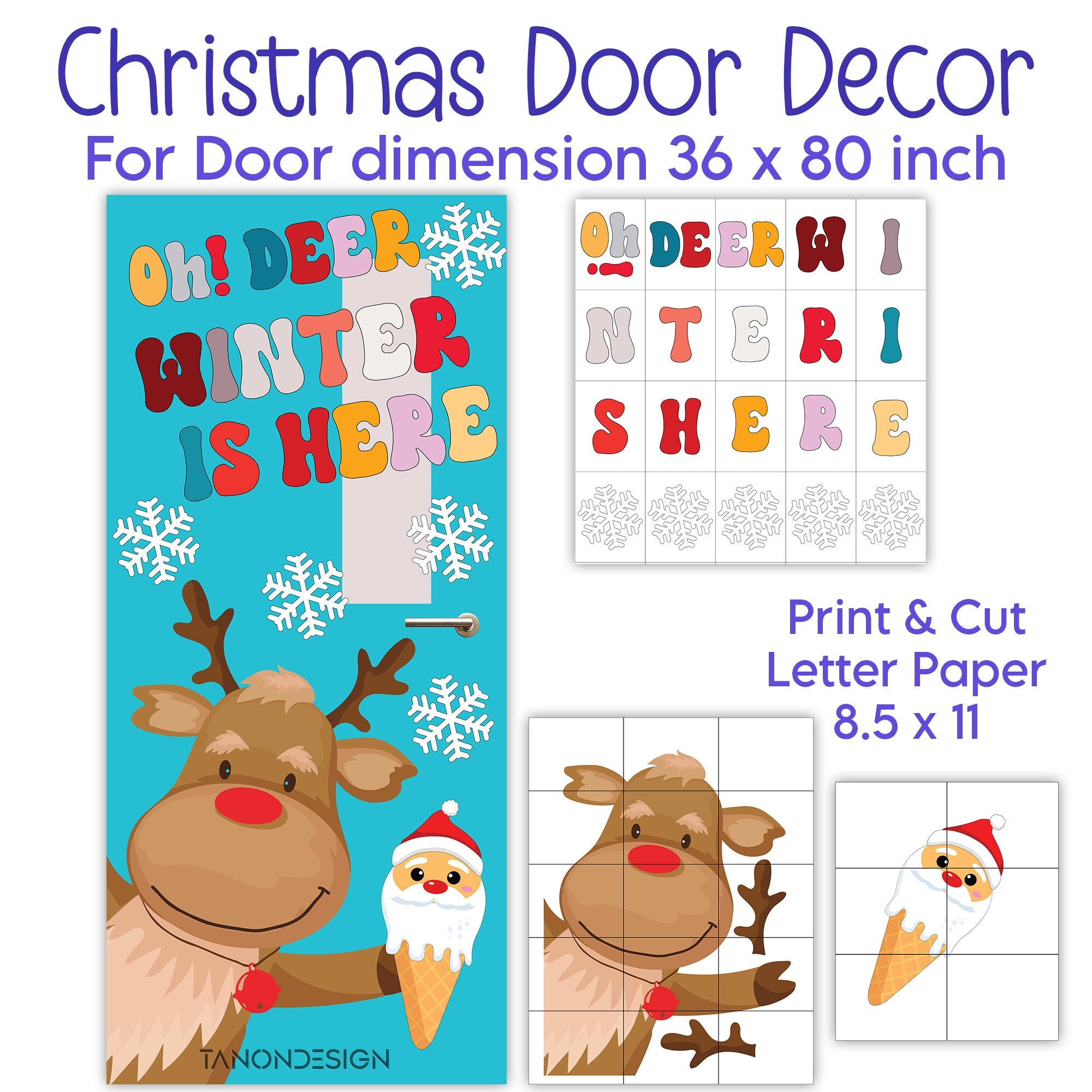 Christmas Classroom Door Decor Kit