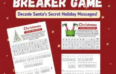 Christmas Code Breaker Printable Holiday