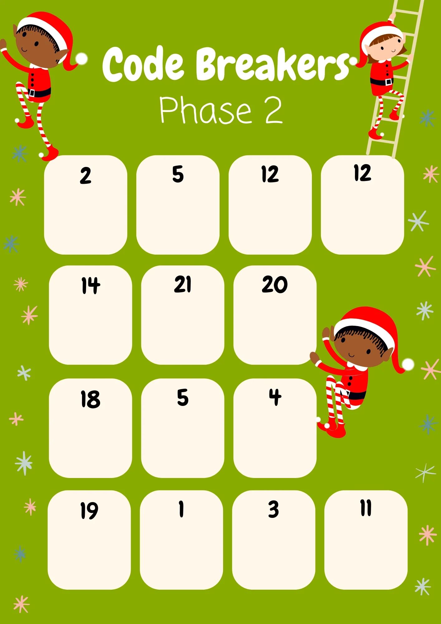 printable christmas code breaker printable christmas code breaker