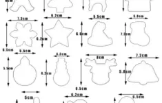 Christmas Cookie Cutter Set 15 PCS Santa Claus Snowman Gingerbread Man Reindeer Candy Cane Snowflake Christmas Tree Biscuit Fondant Cutters Stainless