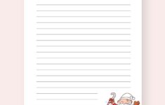 Christmas Design Writing Paper Template