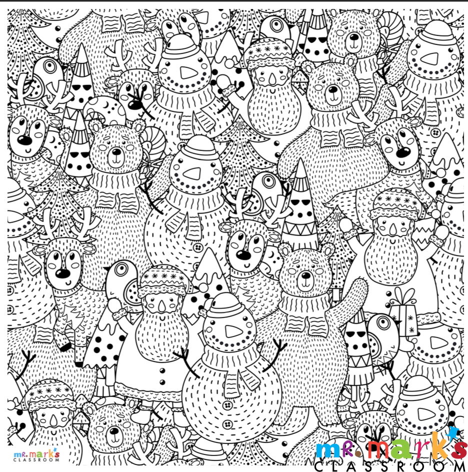 Christmas Doodle Art Christmas Doodle Art