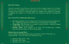 Christmas Email Newsletter Template