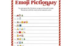 Christmas Emoji Quiz With Answers Printable