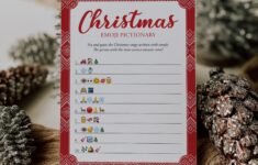 Christmas Emojis Game With Answer Key Printable