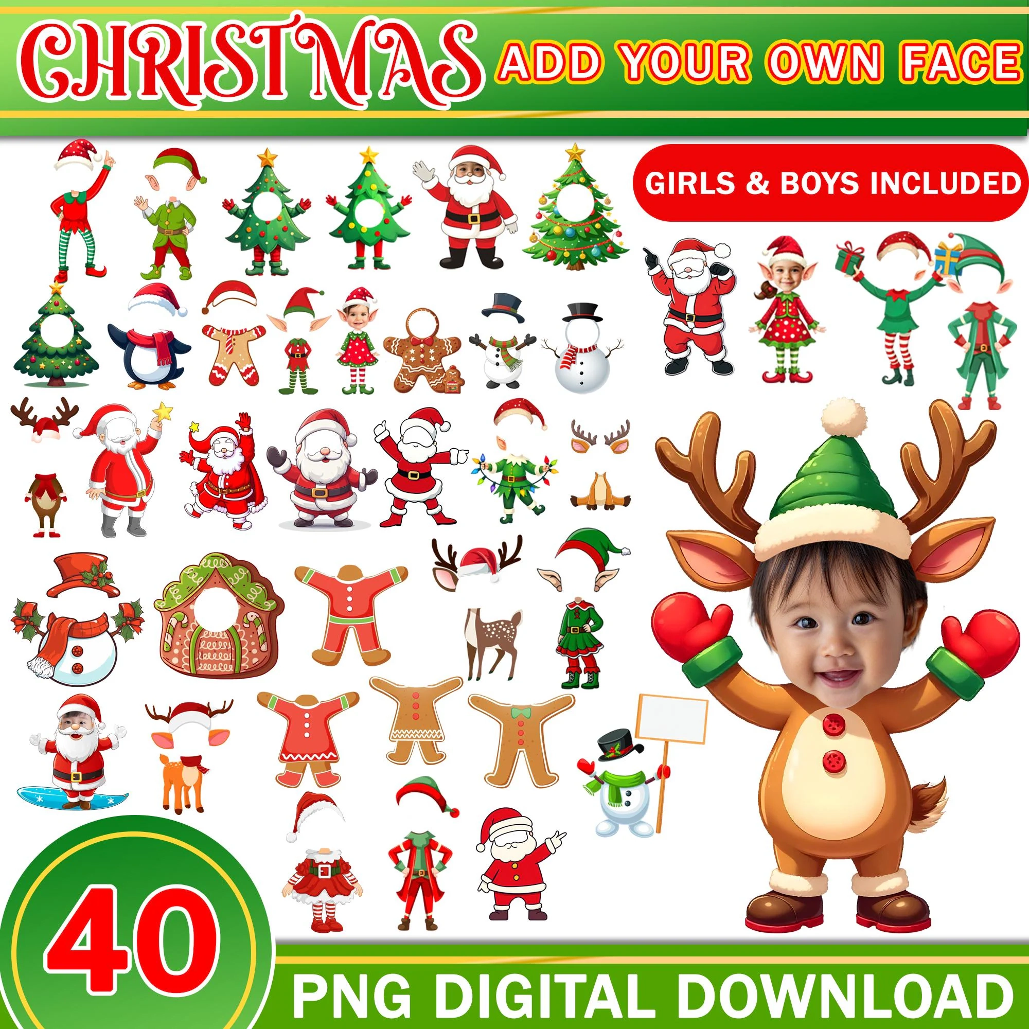Christmas Face Hole Christmas Face Hole