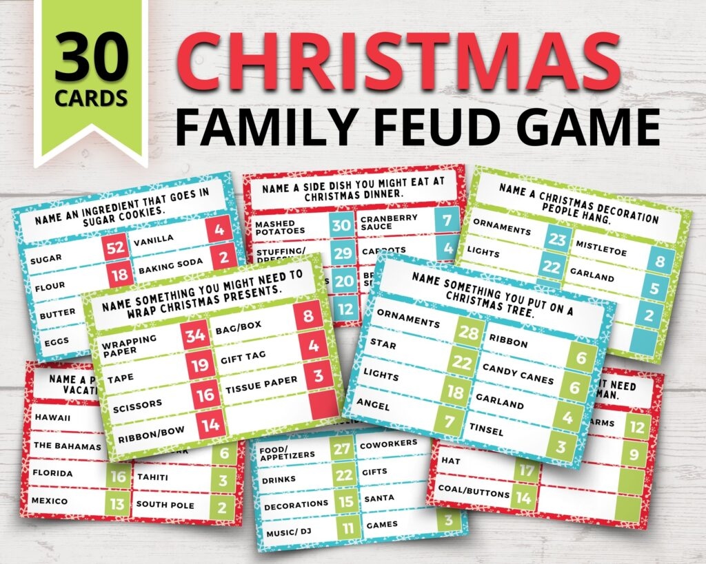 Christmas Family Feud Questions Christmas Family Feud Questions