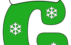 Christmas Font Alphabet