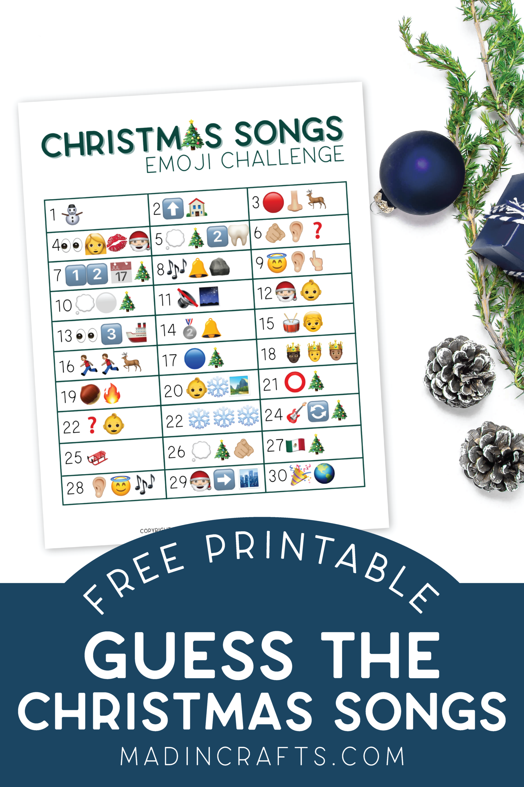 Christmas Game Christmas Songs By Emoji