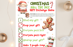 Christmas Gift Dice Exchange Game