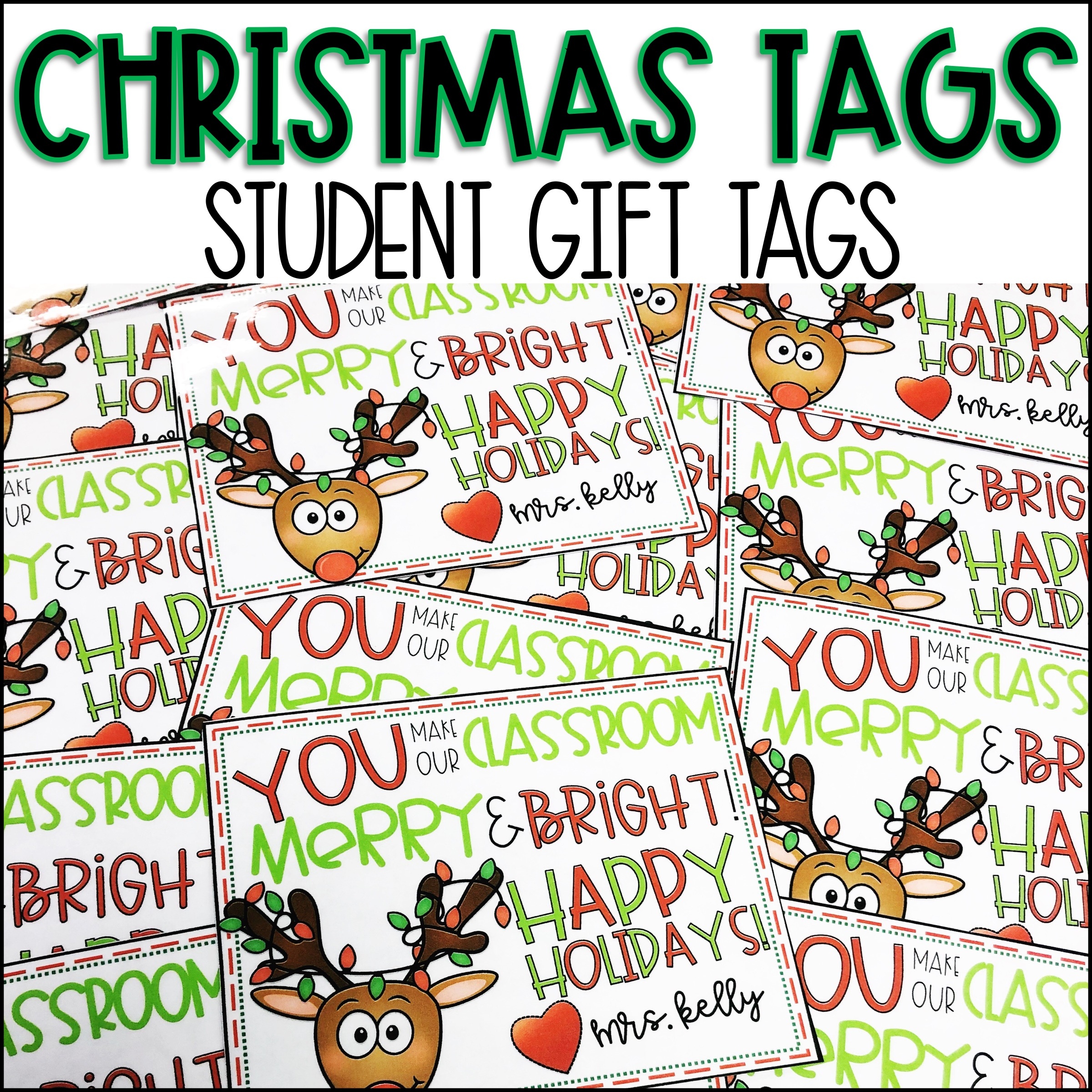 Christmas Gift Tags To Students
