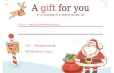 Christmas Gift Template