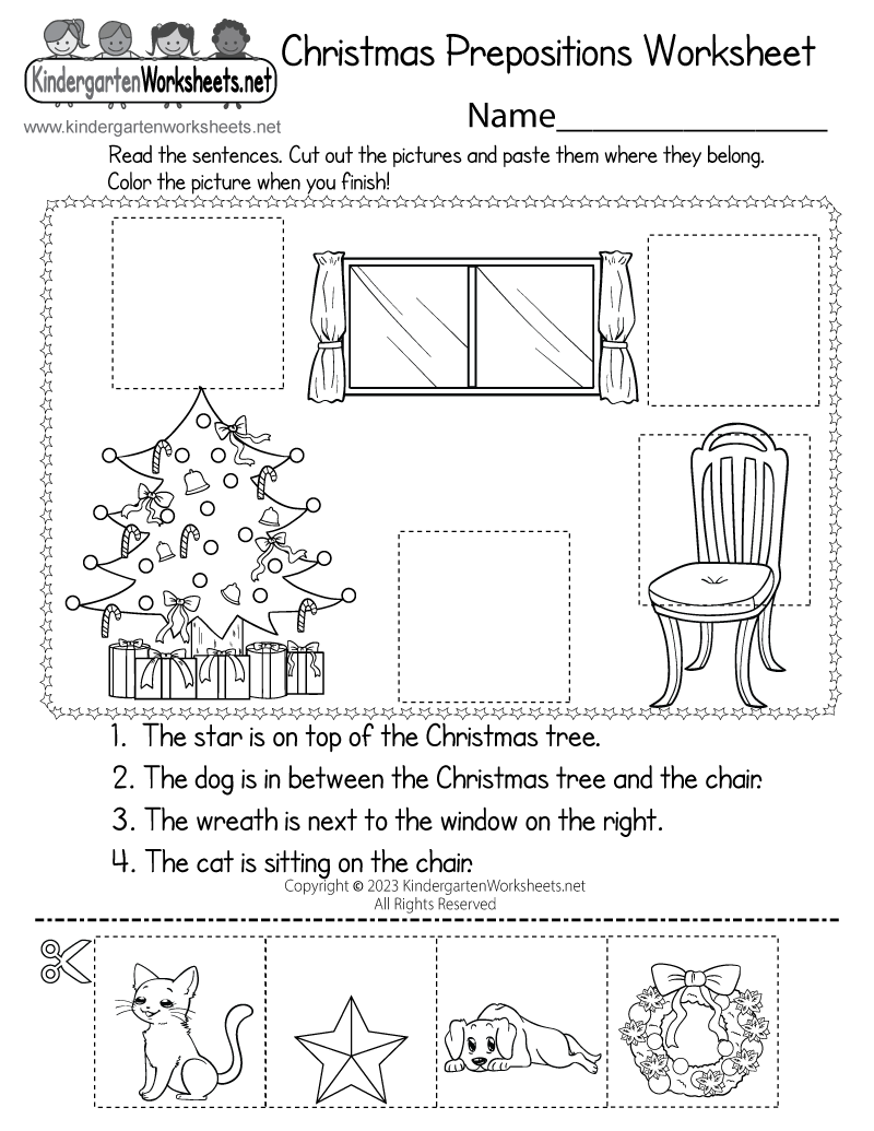 Christmas Grammar Worksheet Printable