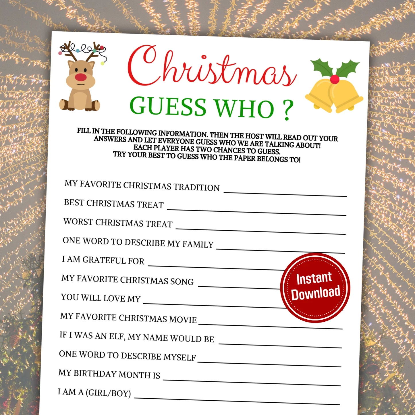 printable christmas who am i game printable christmas who am i game