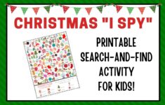 Christmas I Spy Printable Activity Sheets