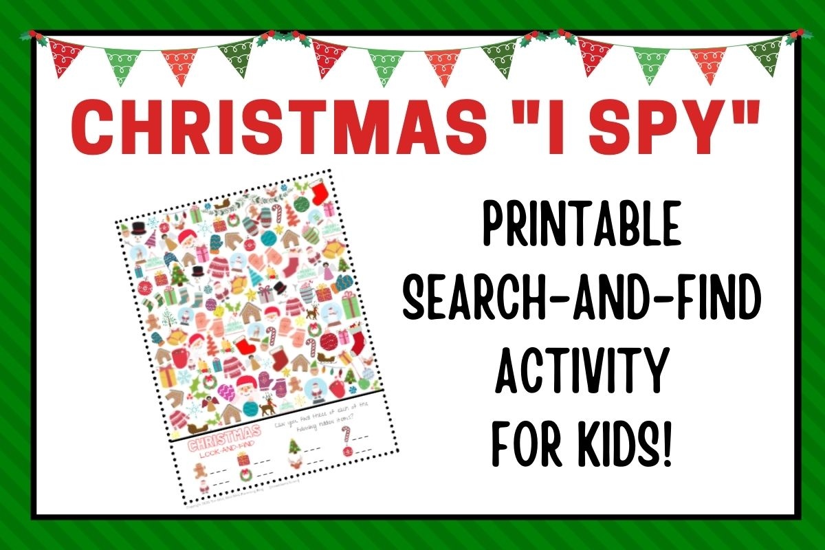 Christmas I Spy Printable Activity Sheets Christmas I Spy Printable Activity Sheets
