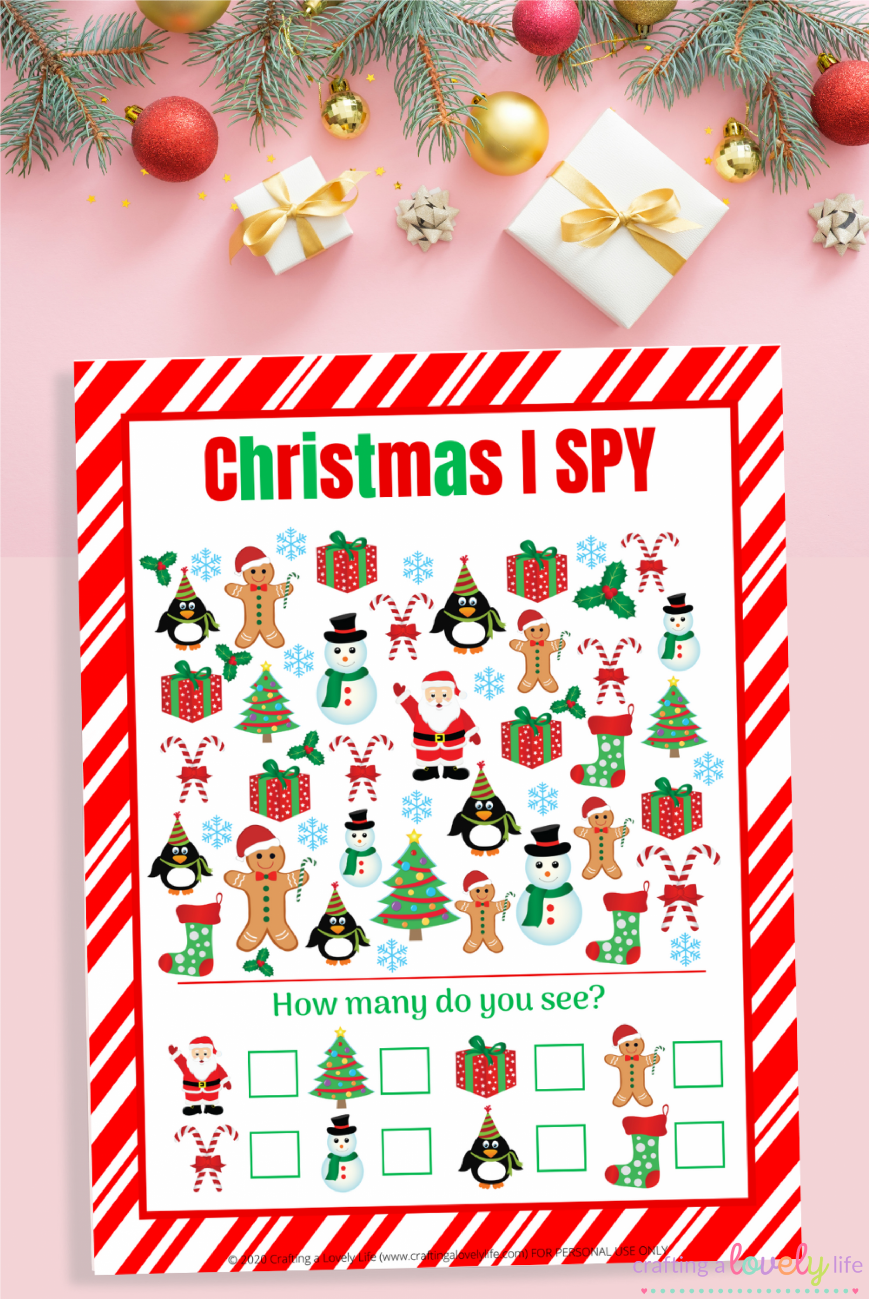 Christmas I Spy Printable Game