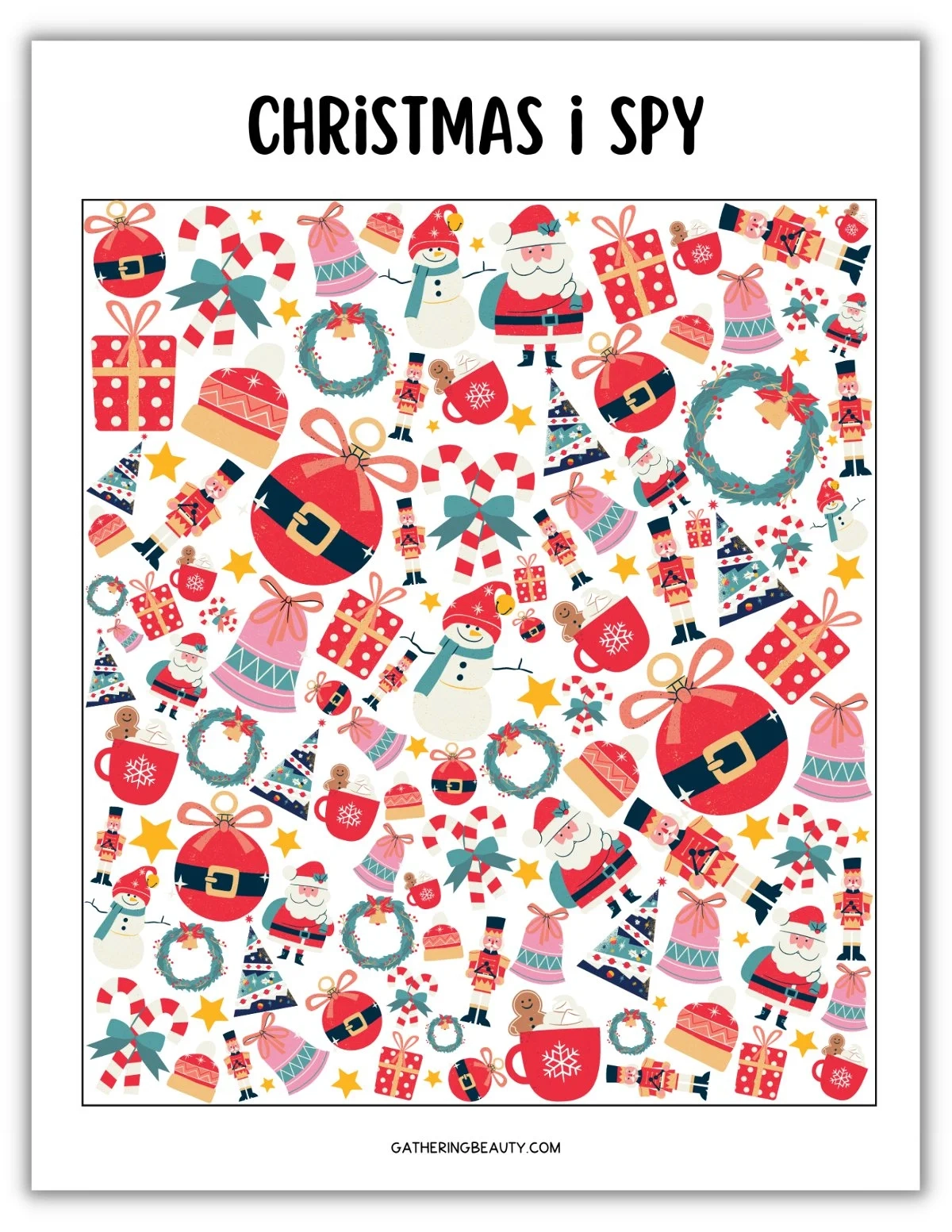 Christmas I Spy Printable