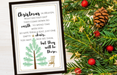 Christmas In Heaven Free Printable