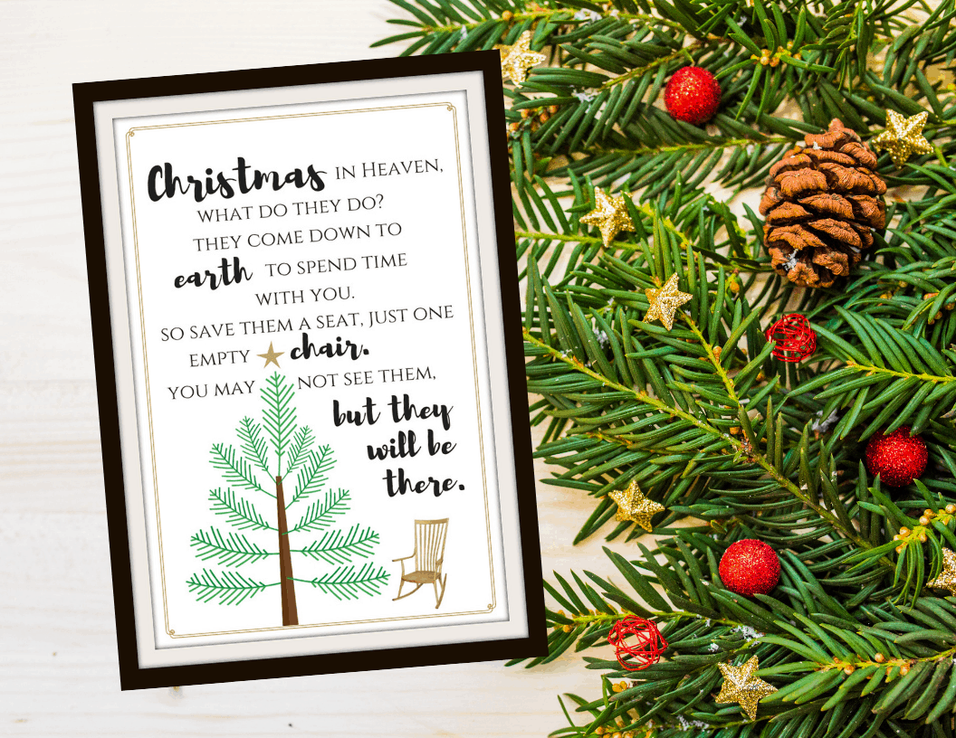 Christmas In Heaven Free Printable