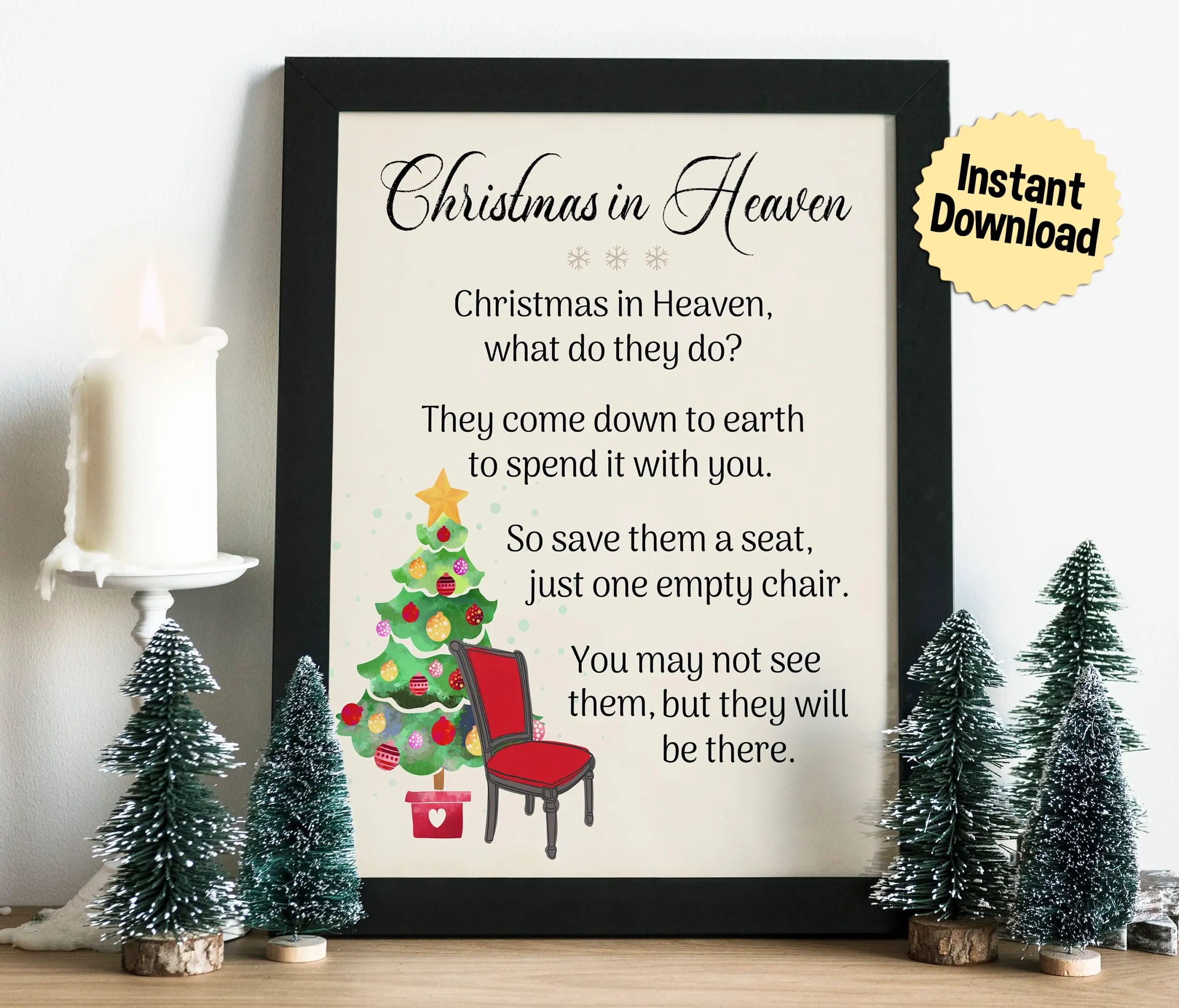 Christmas In Heaven Poem Print Grief Christmas In Heaven Poem Print Grief