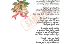 Christmas In Heaven Poem Remembrance