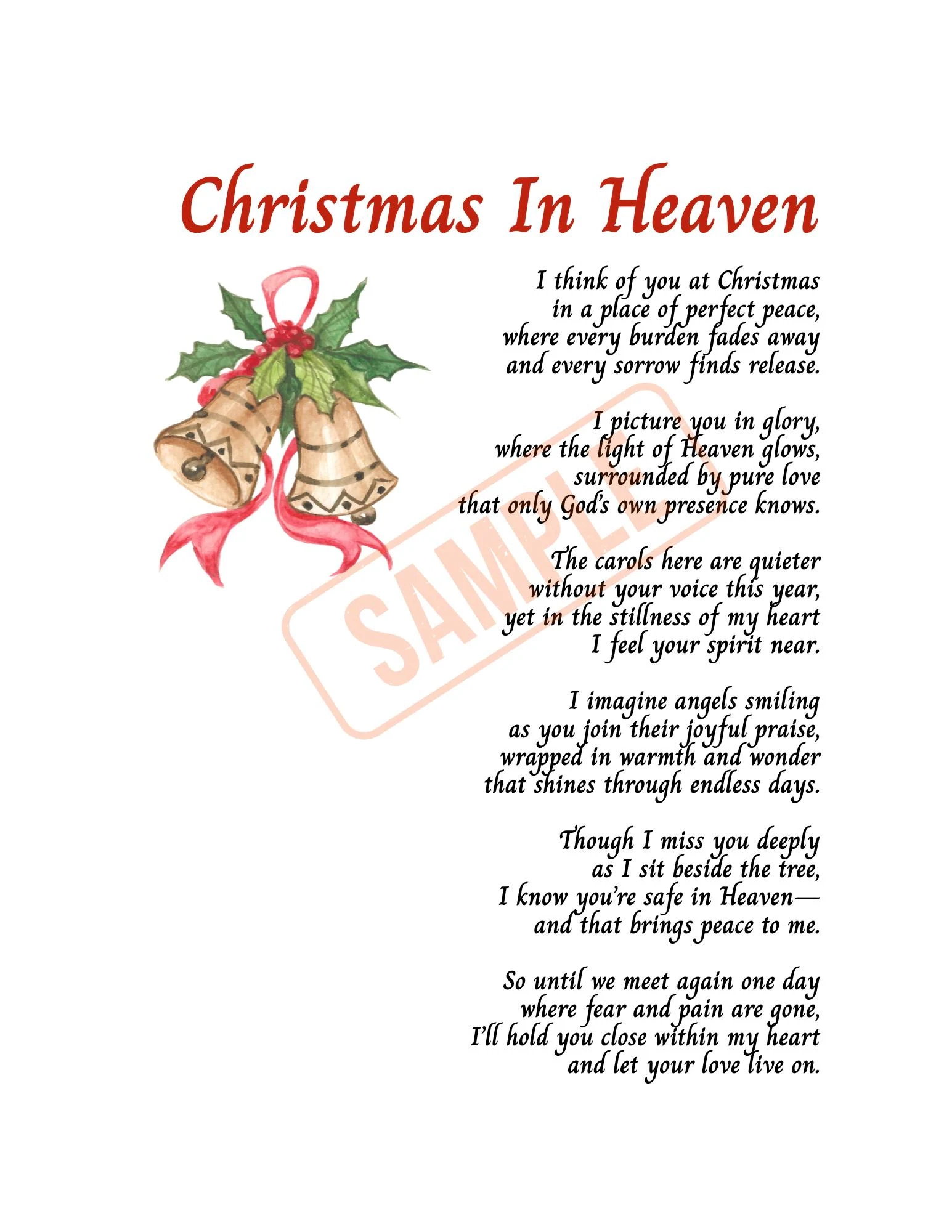christmas in heaven poem printable christmas in heaven poem printable