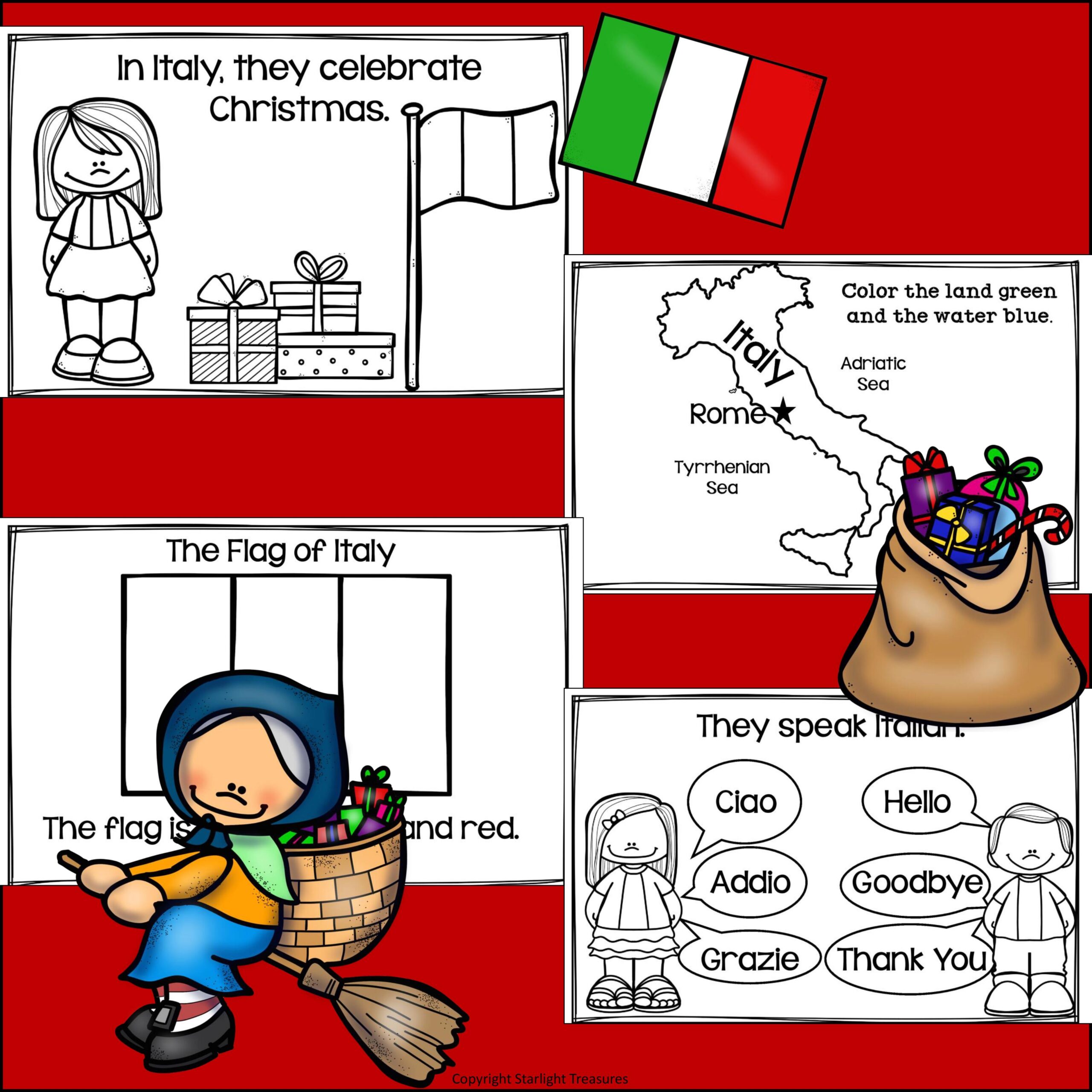 christmas in italy worksheets