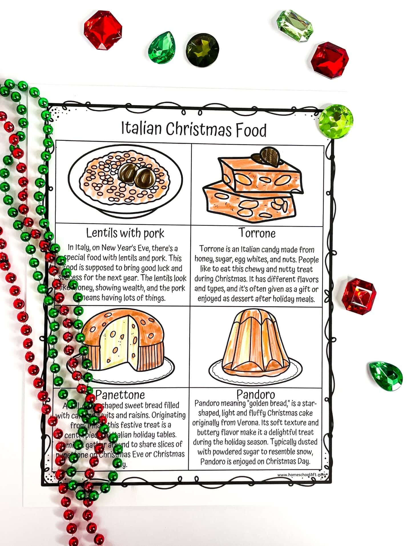Christmas In Italy Worksheets