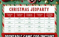 Christmas Jeopardy Game Printable