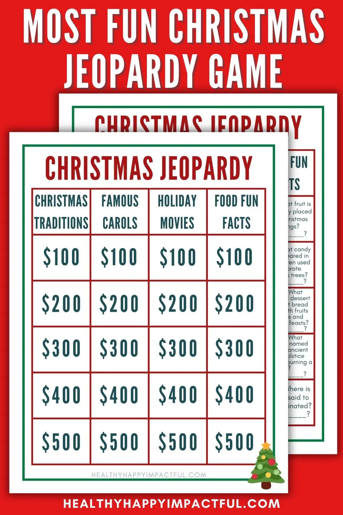 Christmas Jeopardy Game Christmas Jeopardy Game