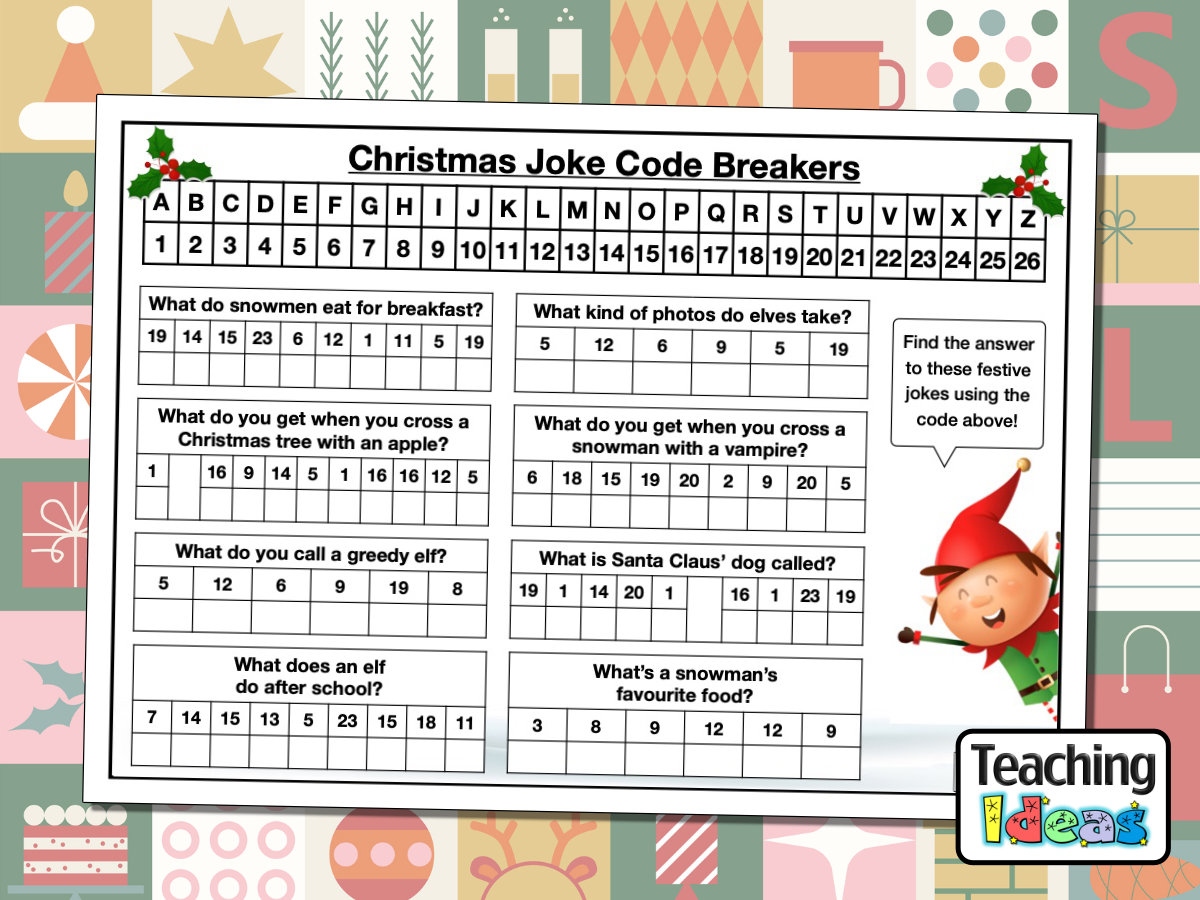Christmas Joke Code Breakers Christmas Joke Code Breakers