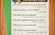 Christmas Jokes For Kids Free Printable